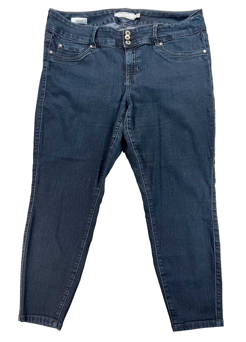 Torrid High-Rise Dark Wash Skinny / Ankle Jeans (Women's 20S) - First At Fit